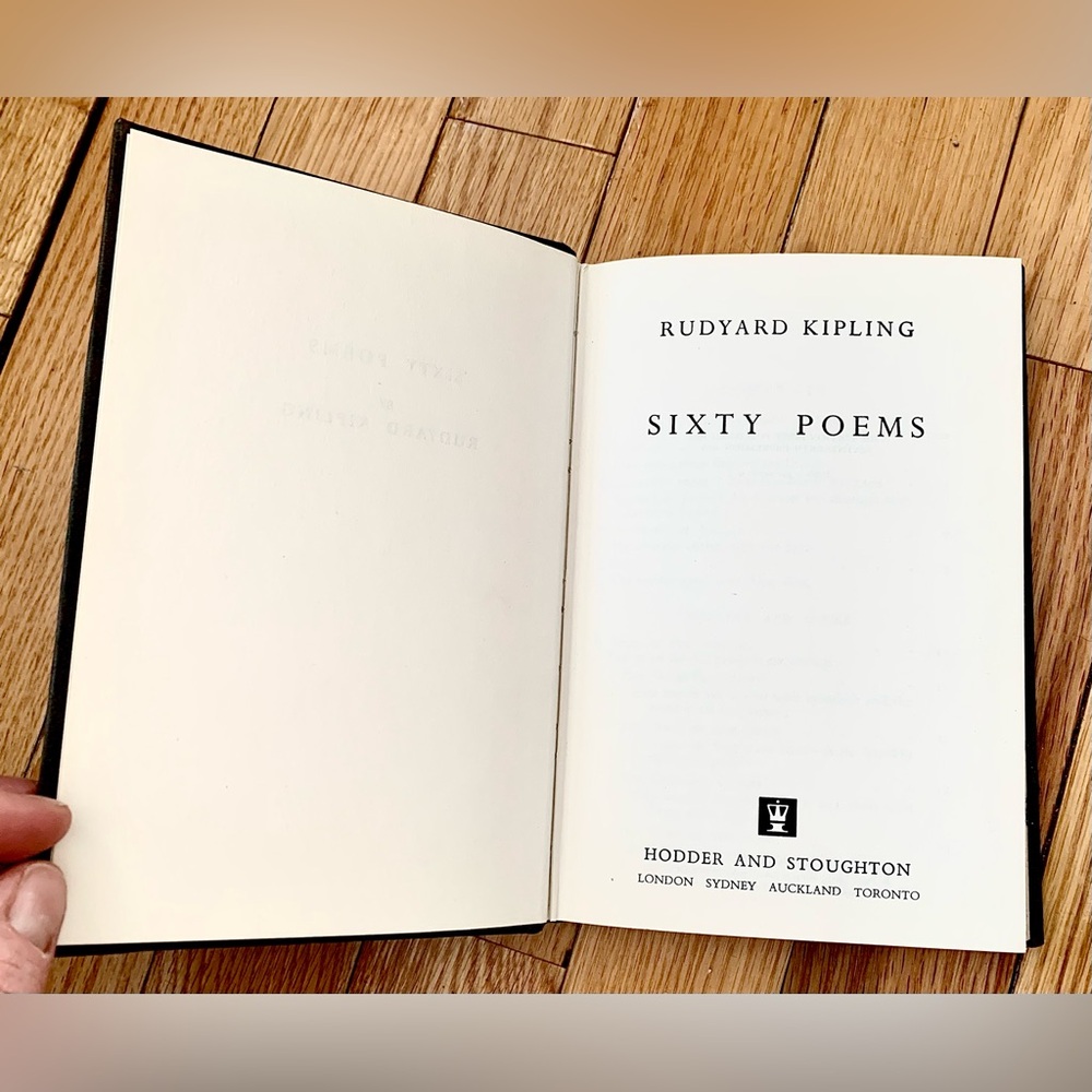 Rudyard Kipling Sixty Poems Book 1939